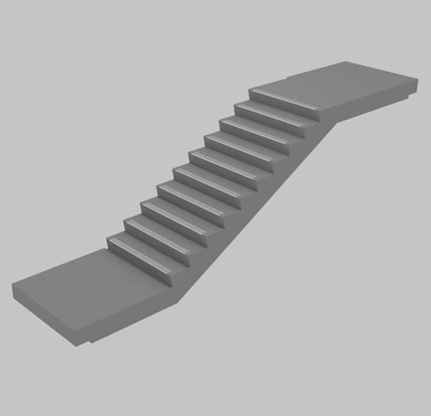 Brayman Precast Staircase & Landing Open Z Unit schematic