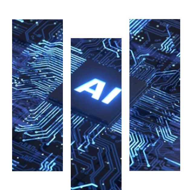 an image of the a circuit board with a large AI title