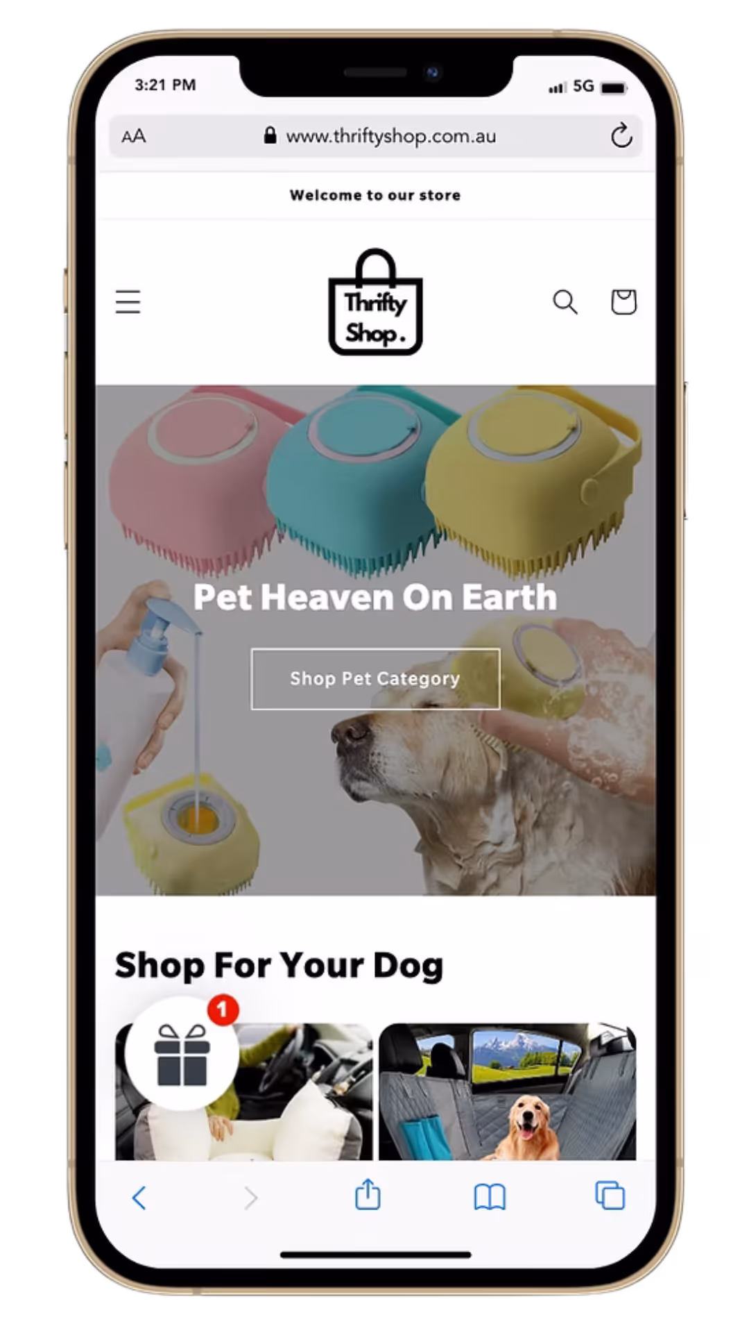 Thrifty shop mobile