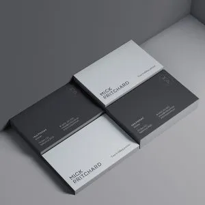 Mick Pritchard Business Card Design