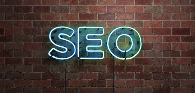 SEO neon sign