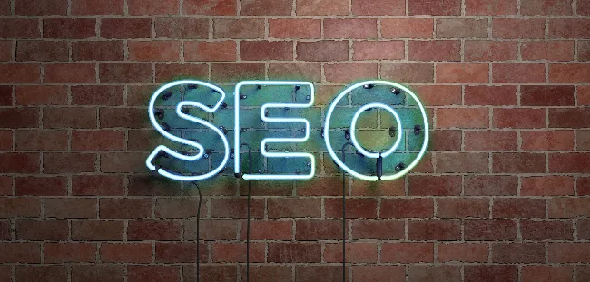 SEO neon sign