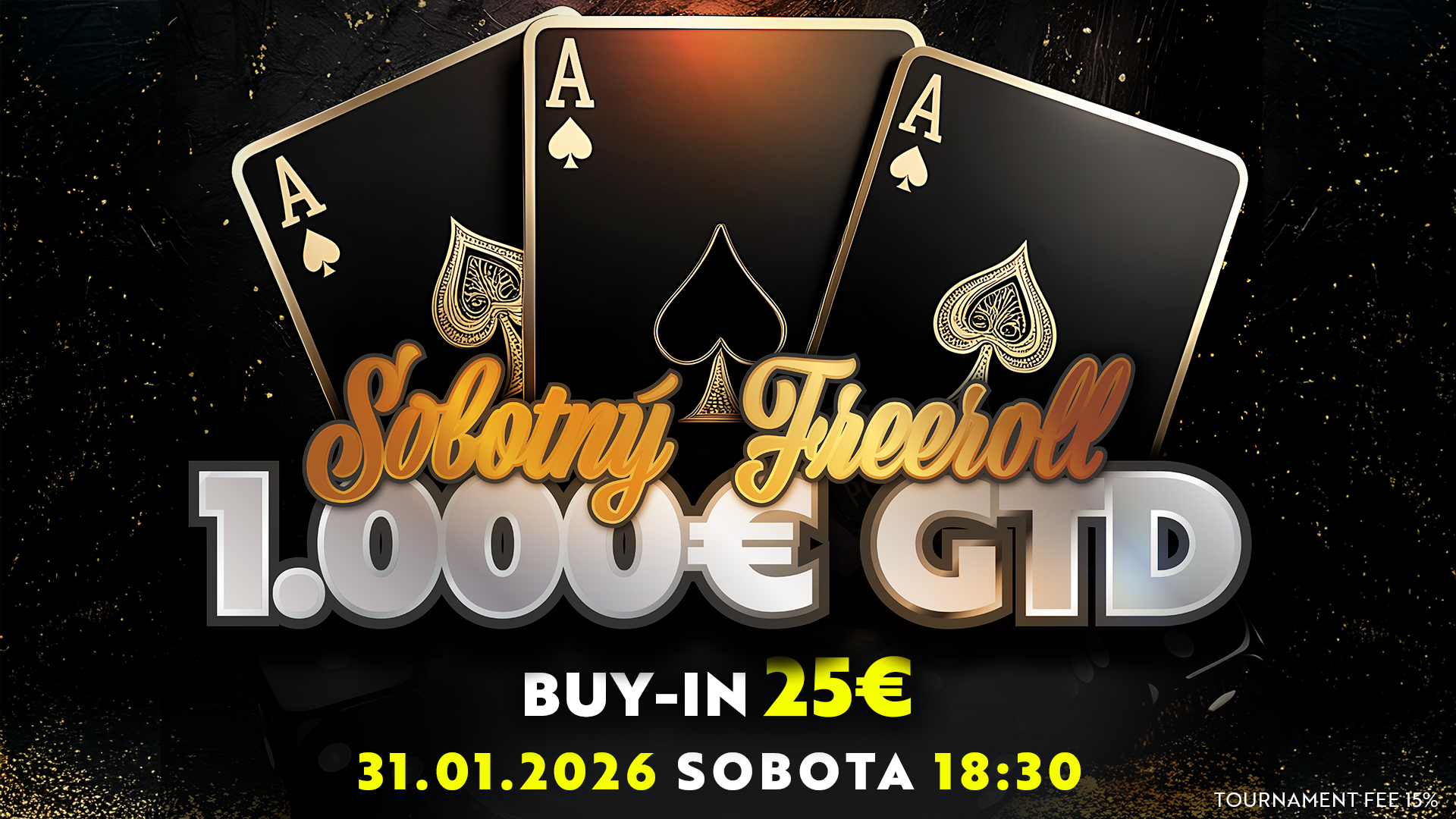 Sobotný Freeroll GTD 1.000€