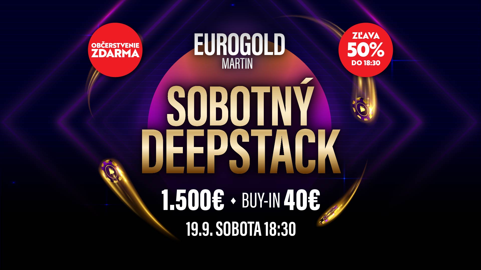 Sobotný Deepstack 1500€