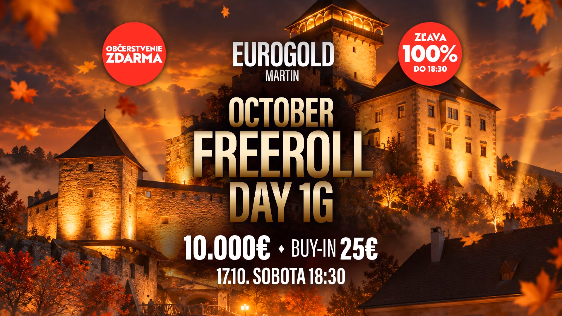 October Freeroll 10.000€ - Day 1G
