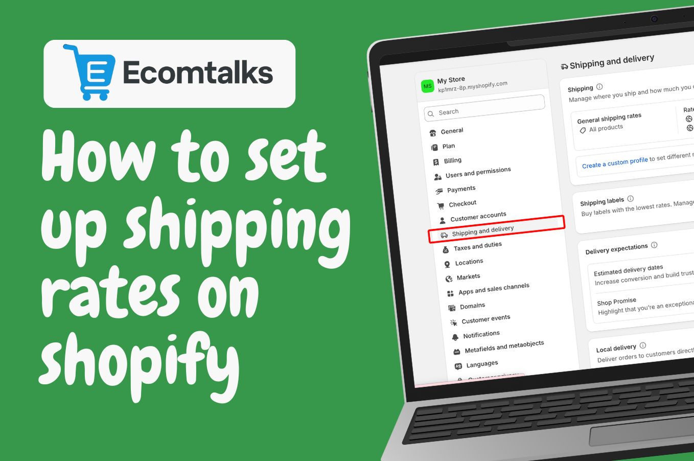 How to set up shipping rates on shopify