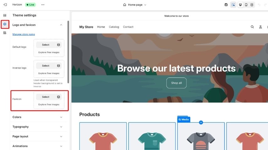 Add the Favicon Image