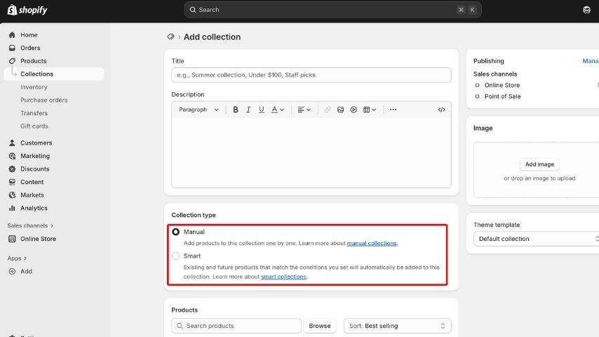 Choose Your Collection Type