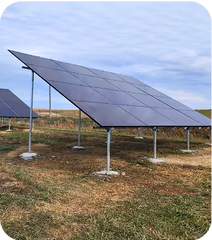 Solar panels installed with USDA REAP grant funding
