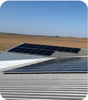 Solar panels installed with USDA REAP grant funding