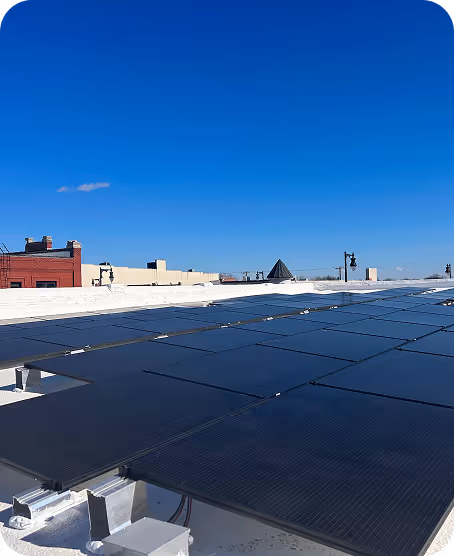 Solar panels installed with USDA REAP grant funding