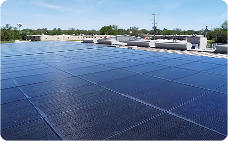 Solar panels installed with USDA REAP grant funding