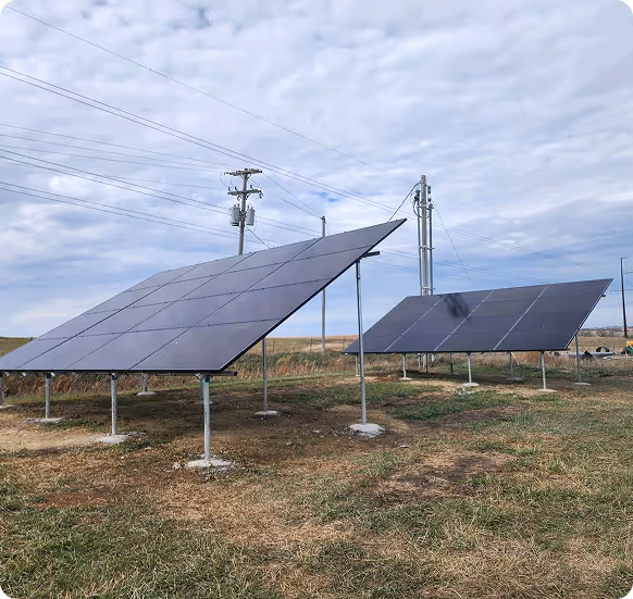 Solar panels installed with USDA REAP grant funding