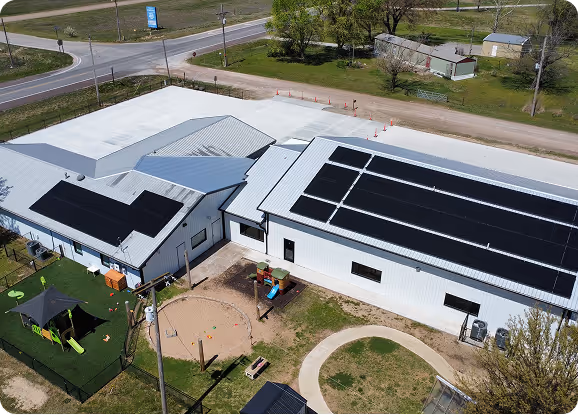 Solar panels installed with USDA REAP grant funding