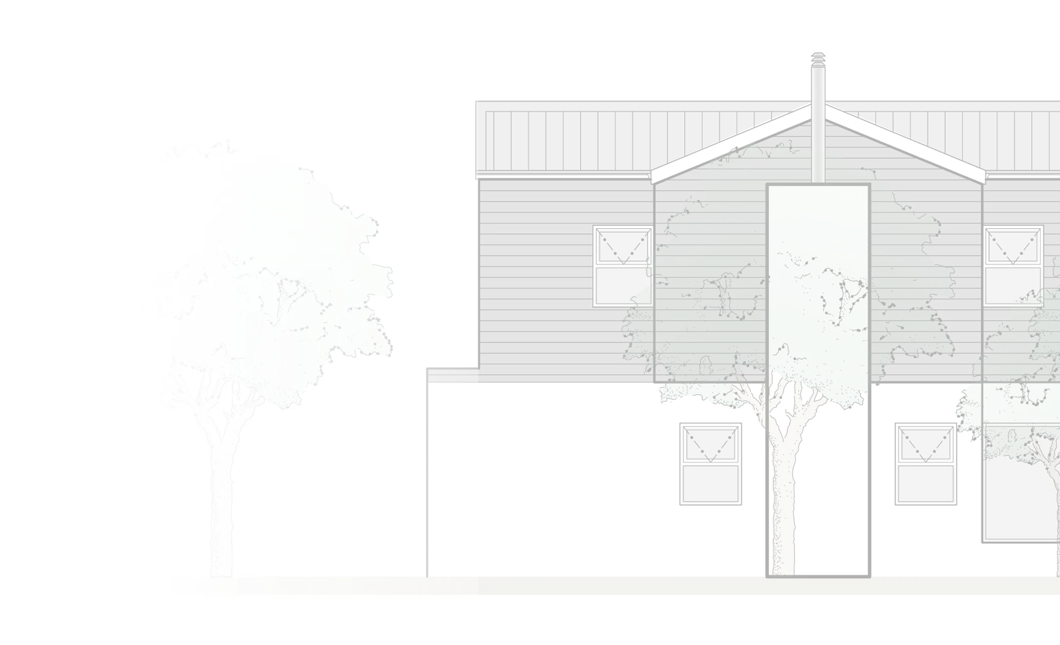 Architectural rendering of a luxury villa at The Oaks estate in Cape Town.