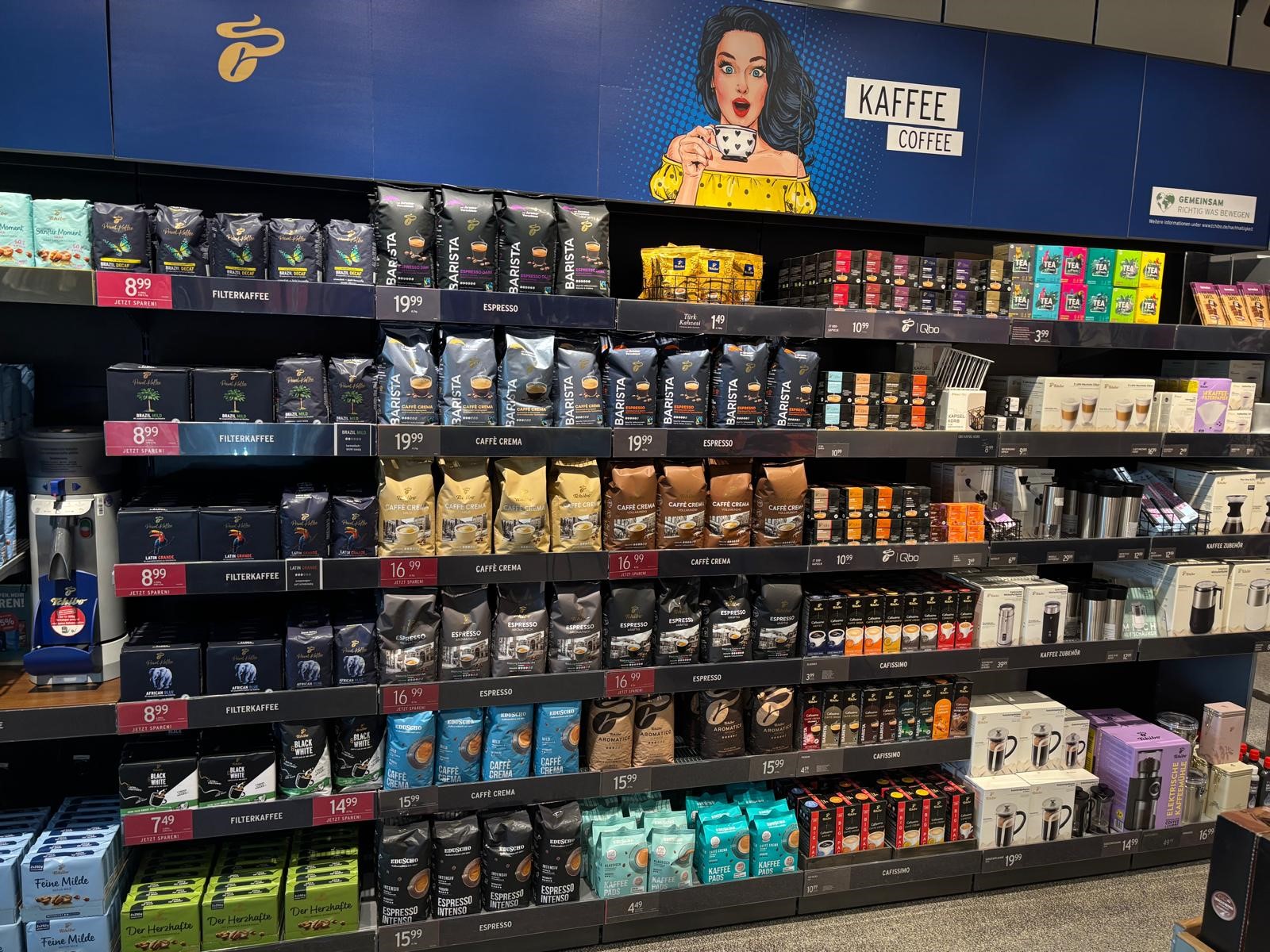Große Auswahl an Kaffee und Zubehör im Tchibo Prozente Shop