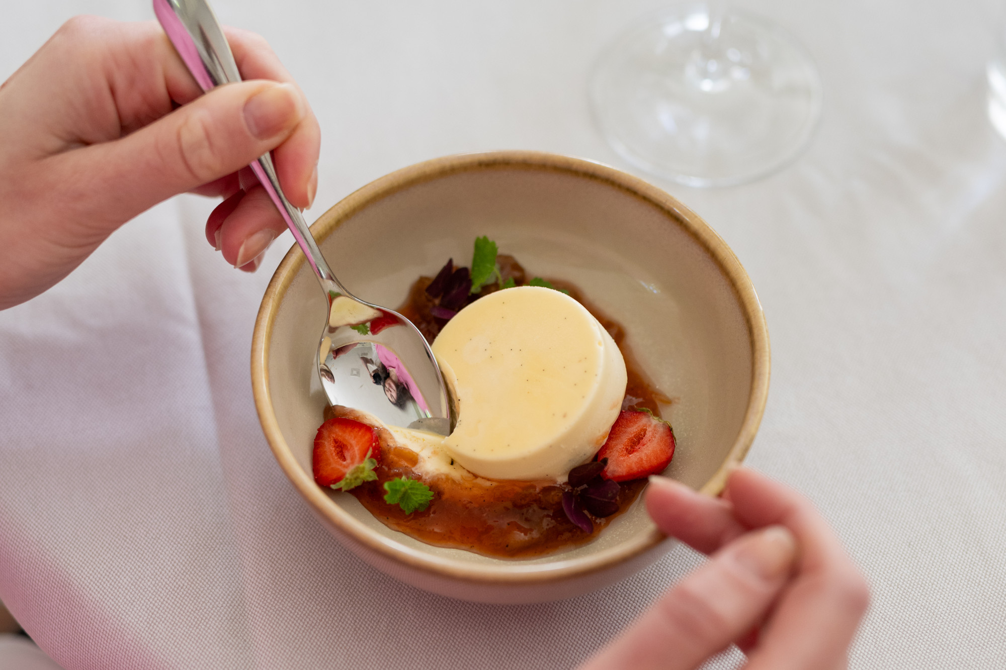 Dessert på Lundsbrunn Resort & Spa