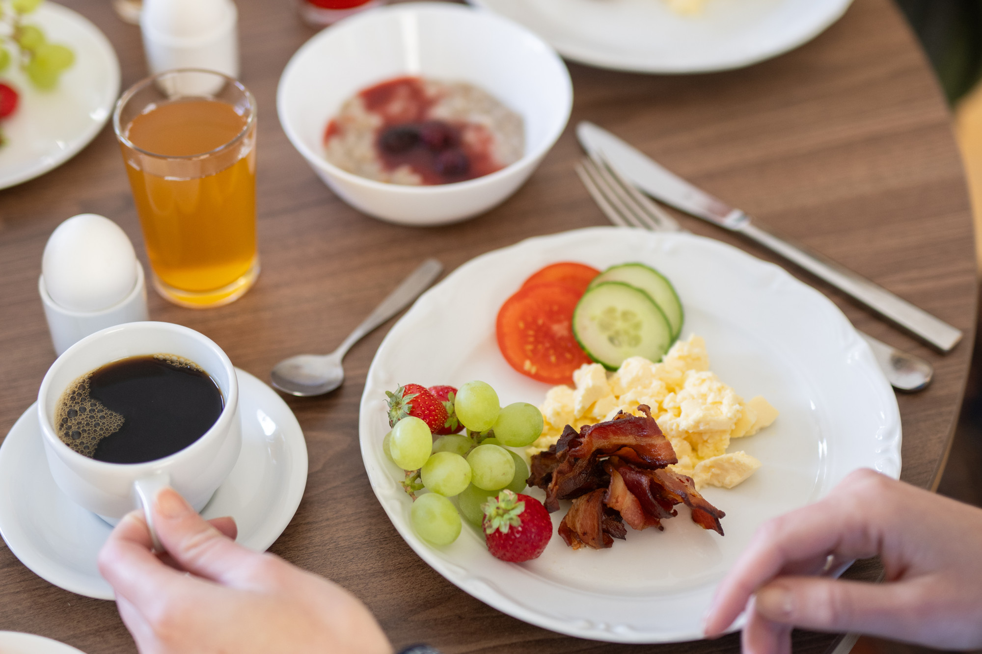 Frukostbuffé på Lundsbrunn Resort & Spa