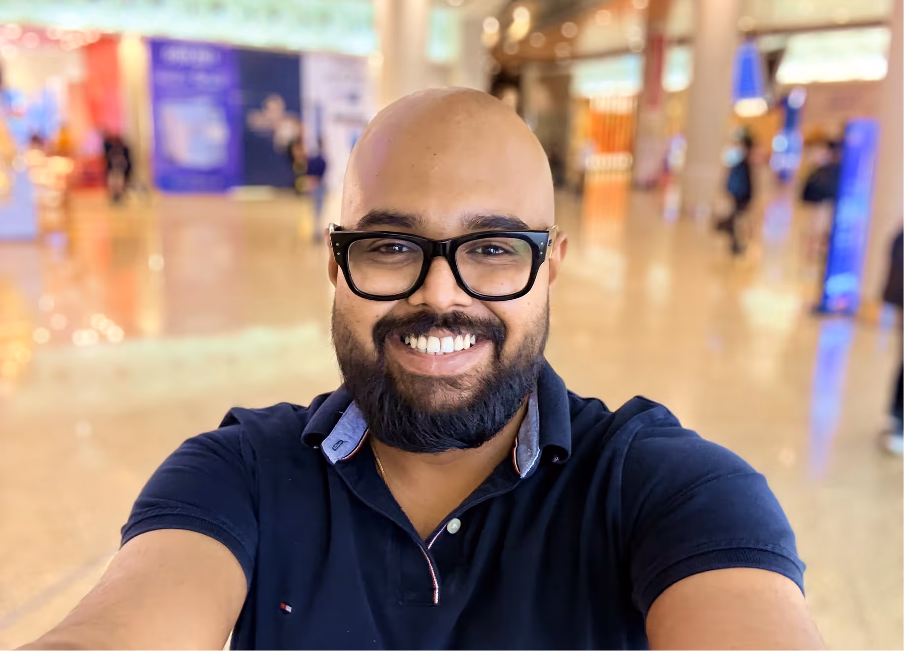 Vigy captures a moment before boarding his flight to Dublin