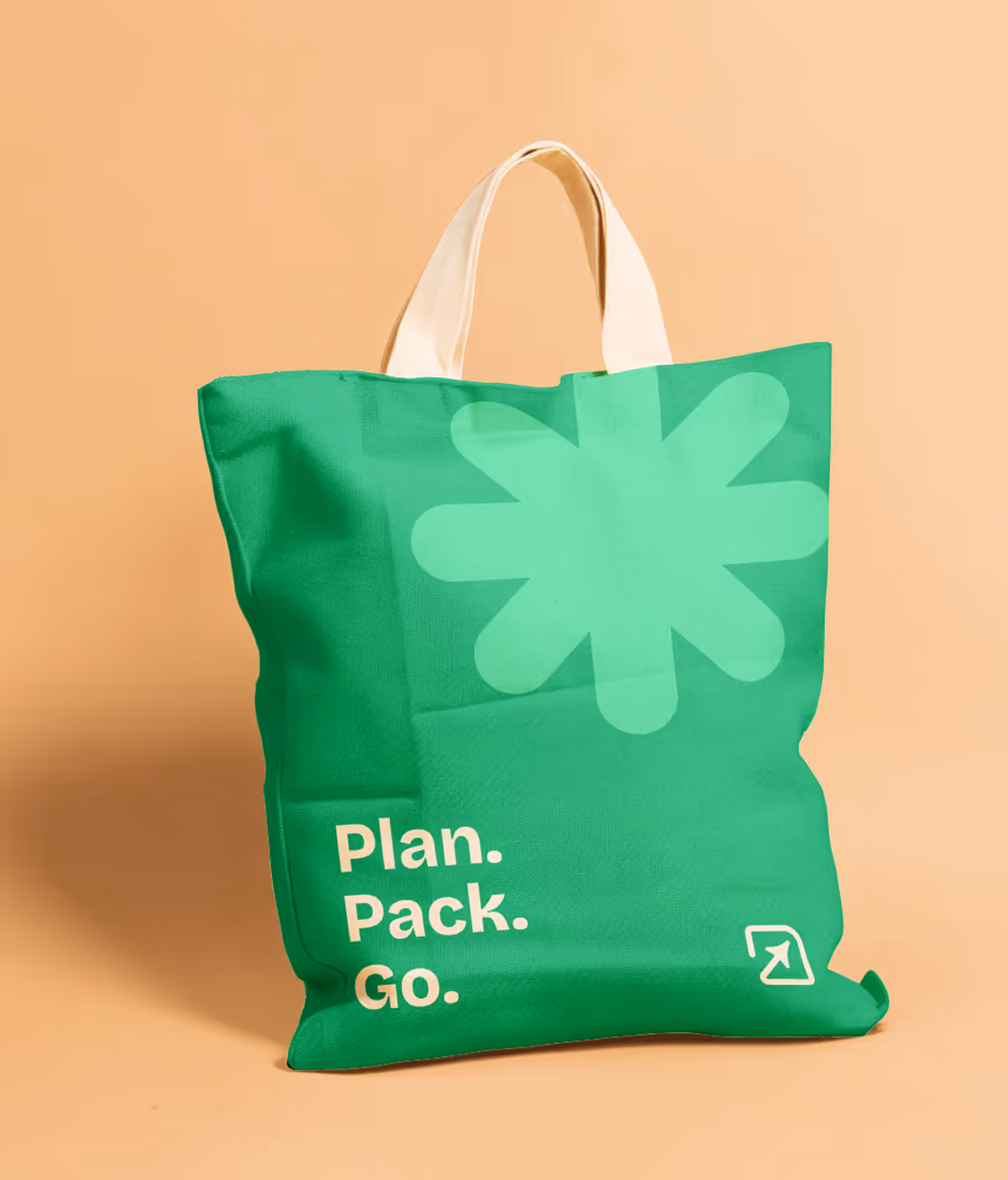 A feel-good designed tote bag given to customers who book with ACMA.
