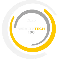 Badge du concours Wealthtech 100 2025