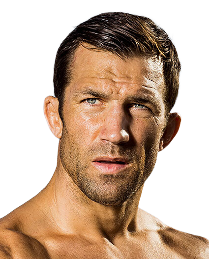 professional MMA fighter Luke Rockhold shirtless with hands wrapped, looking focused, featured as a Gameday Men's Health influencer.