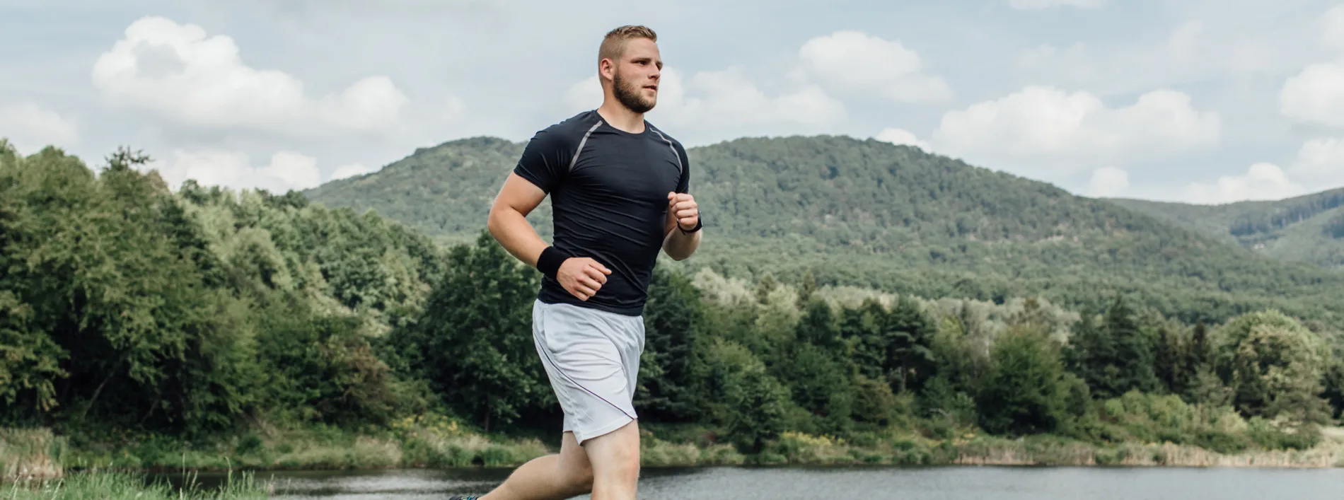 Man running as part of Clomid therapy benefits for men’s health.