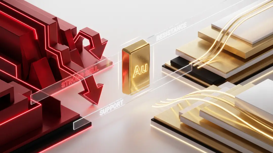 Gold – pulled both ways at the same time