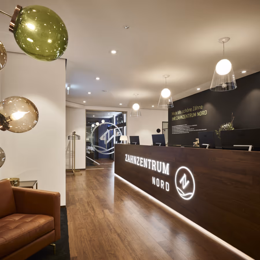 Eingangsbereich im Zahnzentrum Nord