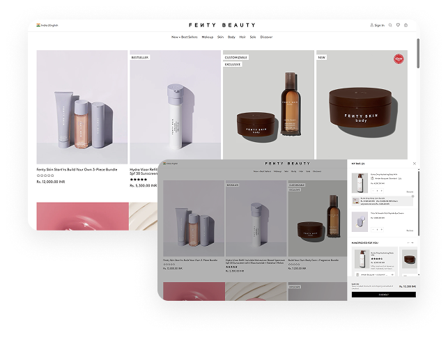 Fenty Skin homepage screenshot