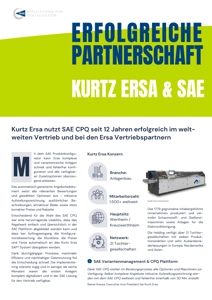 Ein Screenshot der Success Story - Kurtz Ersa und SAE!