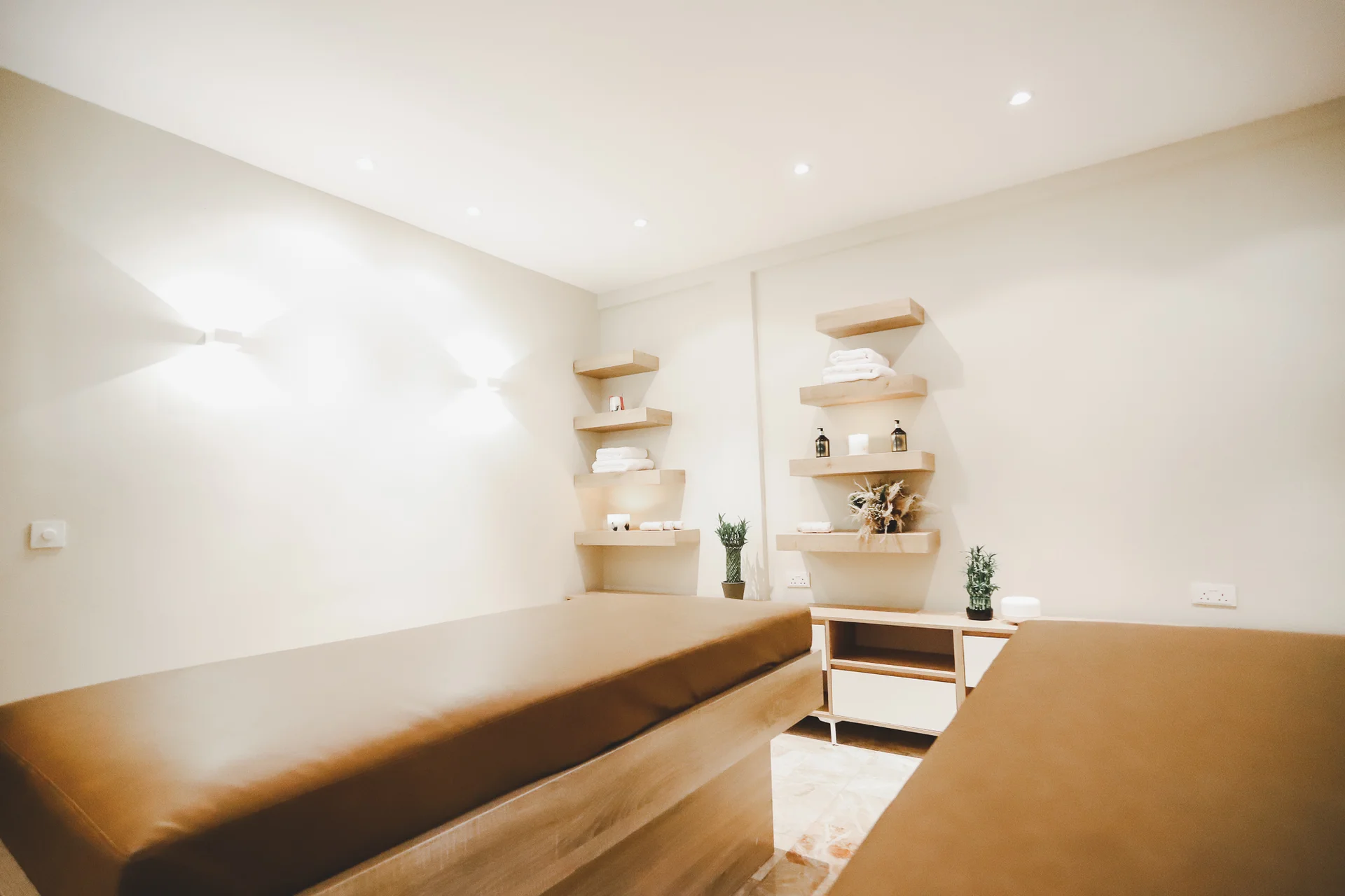 Woman getting a massage in the Spa in Amana Retreats
