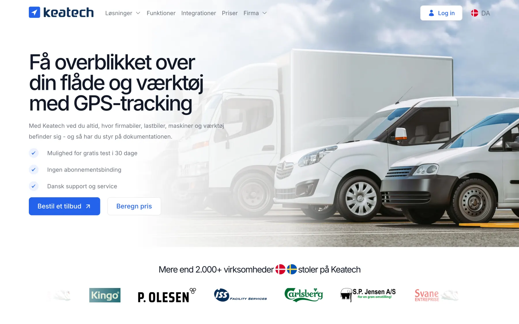 The keatech.com homepage on desktop, from the Webflow site in November 2024