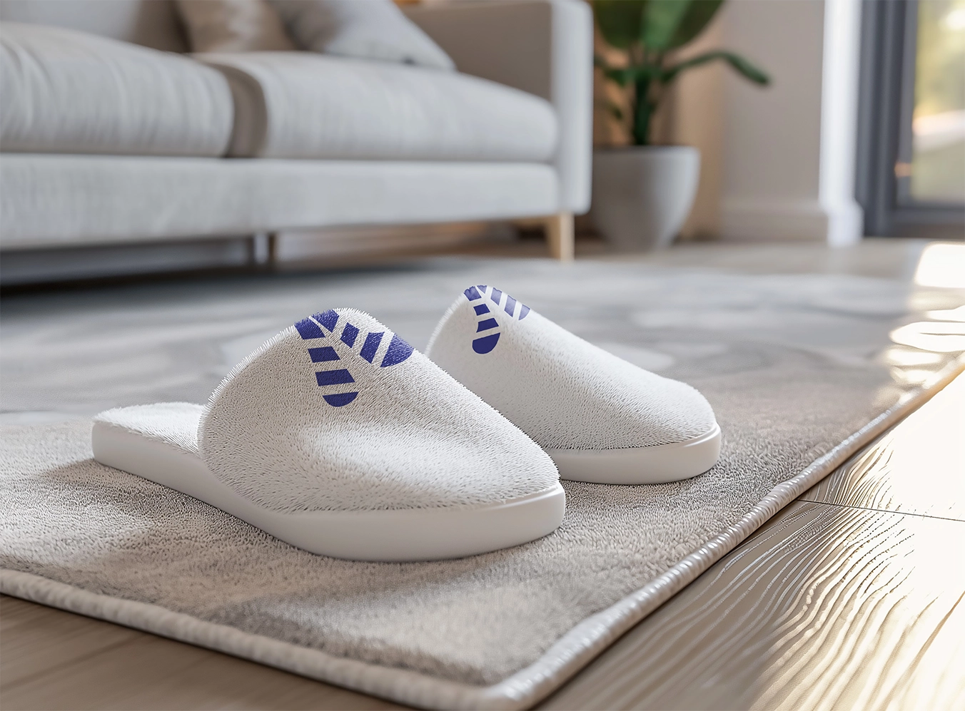 Zafita branded home slippers at home