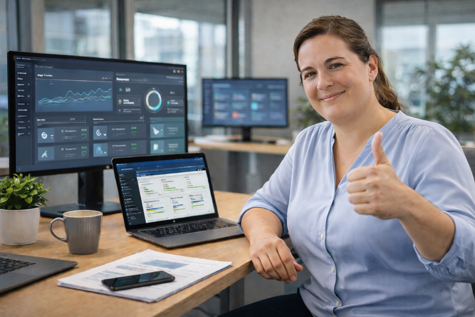 Ihr konzentriert euch auf euer Kerngeschäft — wir kümmern uns um den Rest. Mit unseren Managed Services übernehmen wir den kompletten IT-Betrieb: Monitoring, Wartung, Updates und Support, proaktiv und rund um die Uhr.