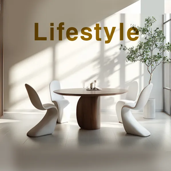 A modern dining space.