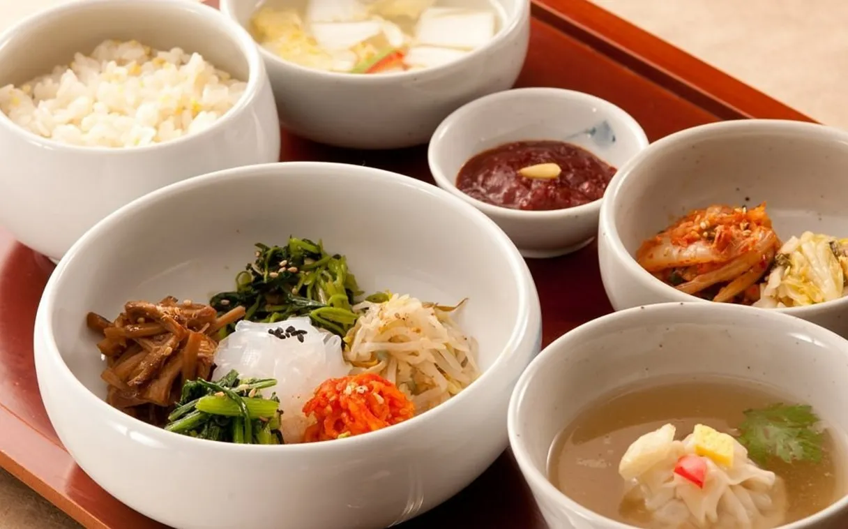 Traditional Korean food.