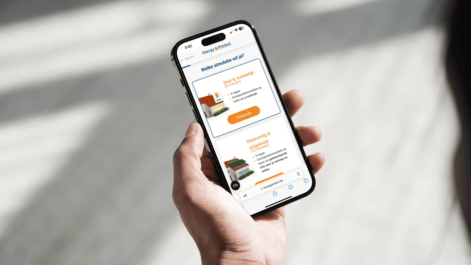 gsm met website van Energy Protect
