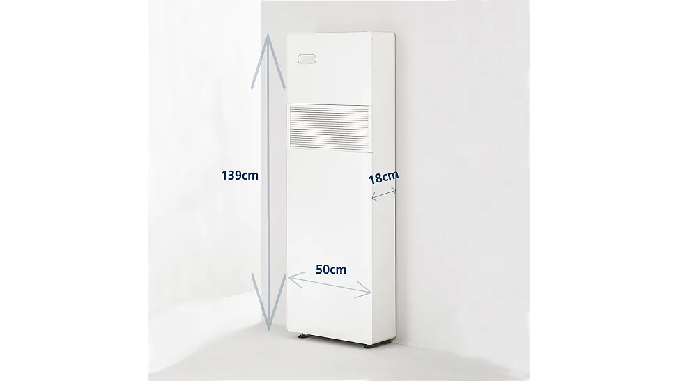 aircoverticaal afmeting