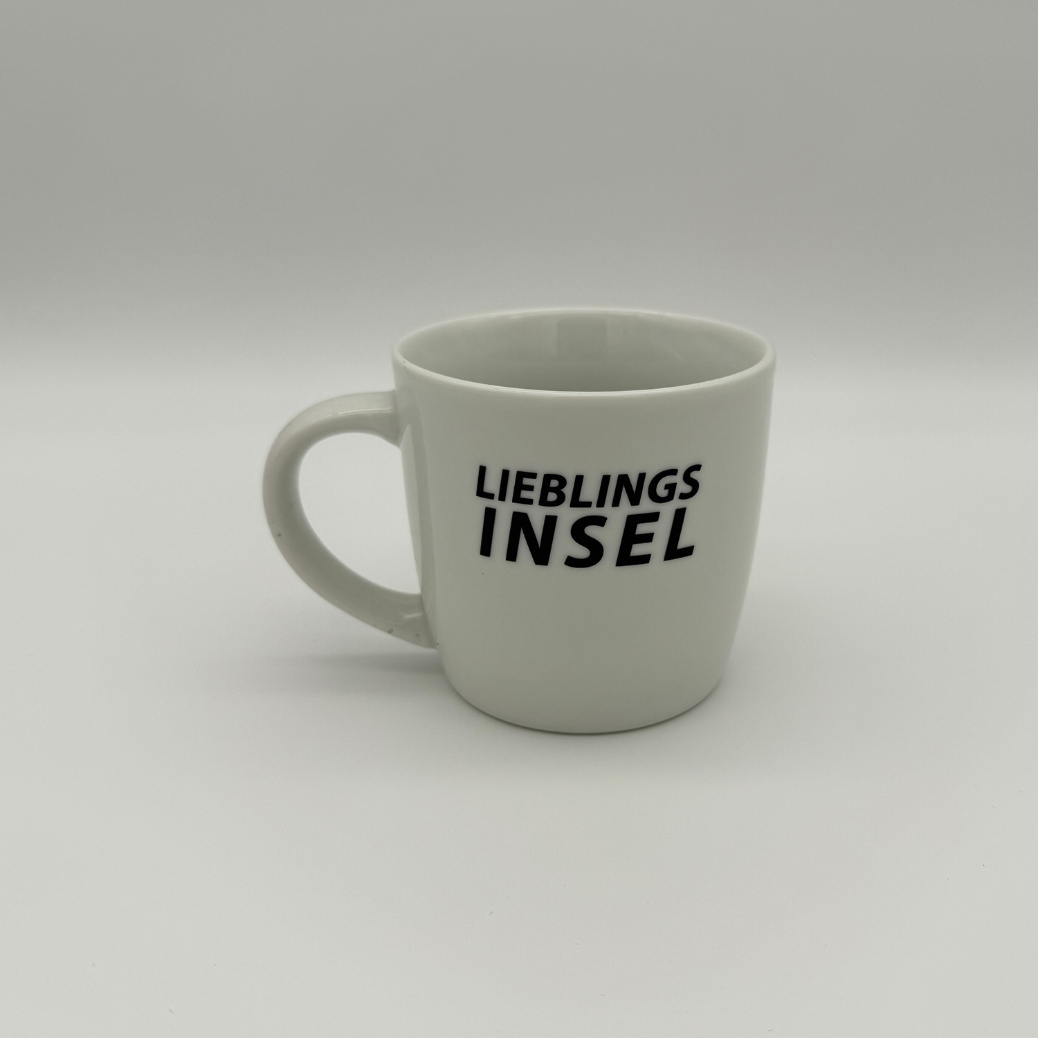 Langeoog Kaffeebecher Lieblingsinsel in blau