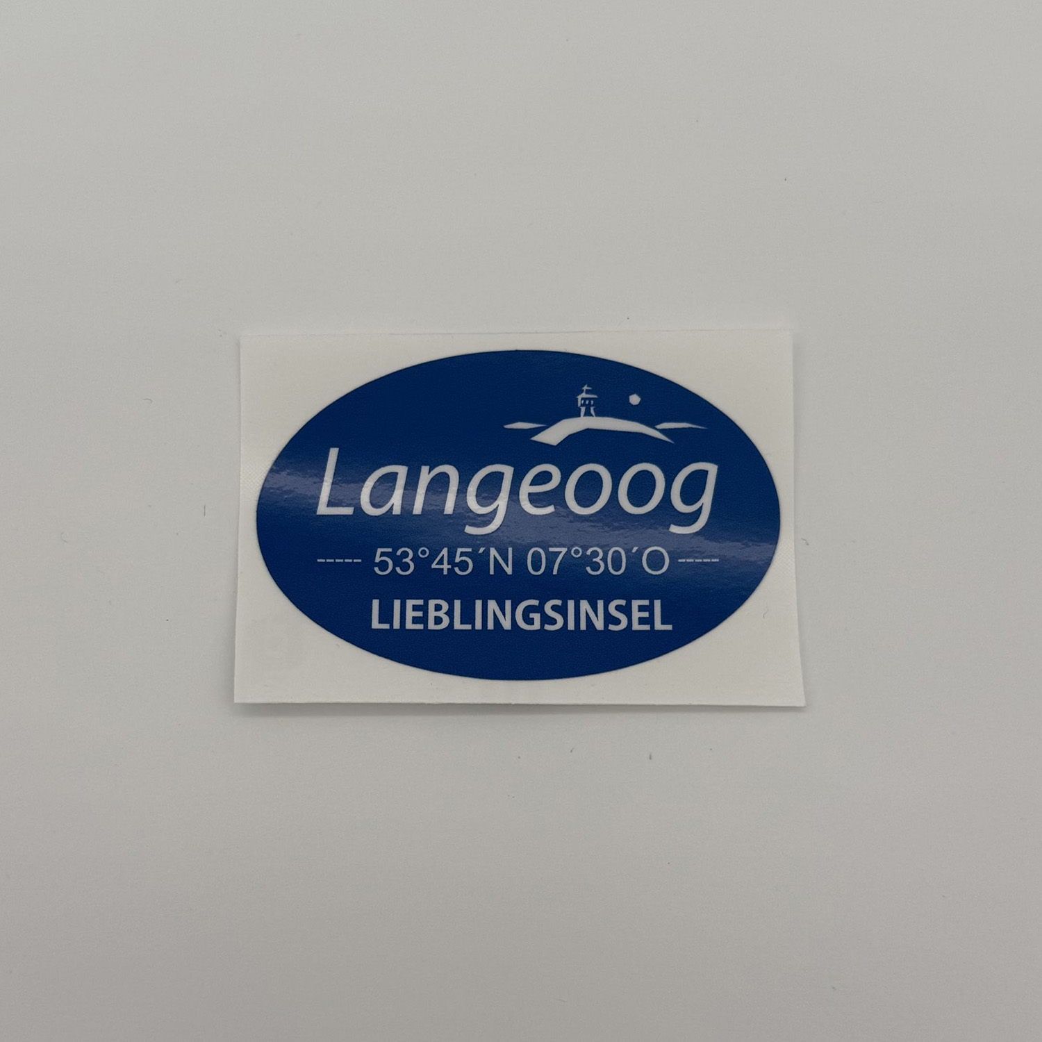 Langeoog Sticker in blau