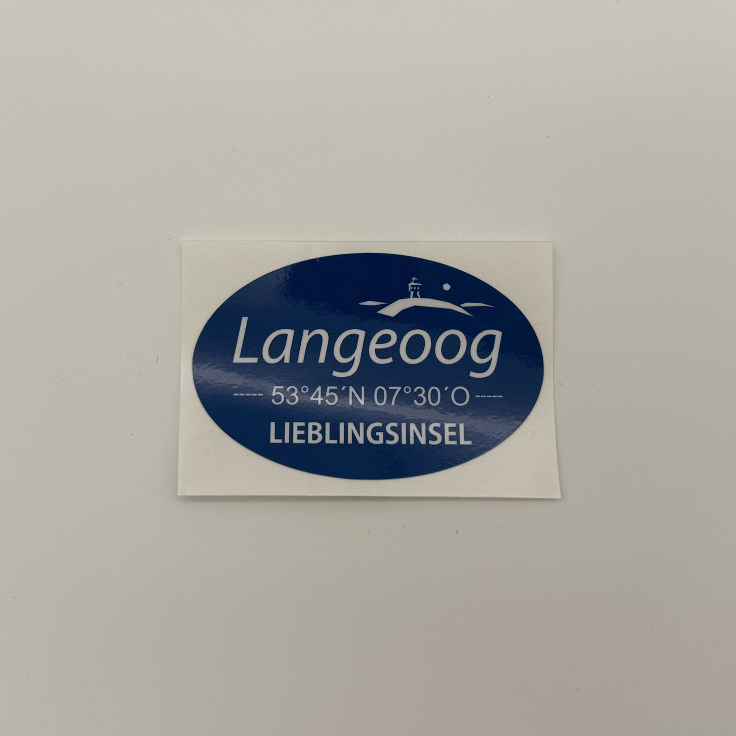 Langeoog Sticker in blau
