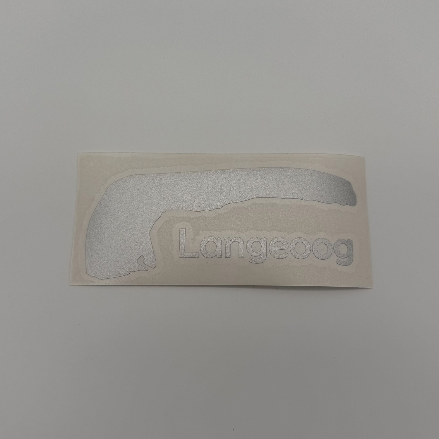 Langeoog Auto Aufkleber silber