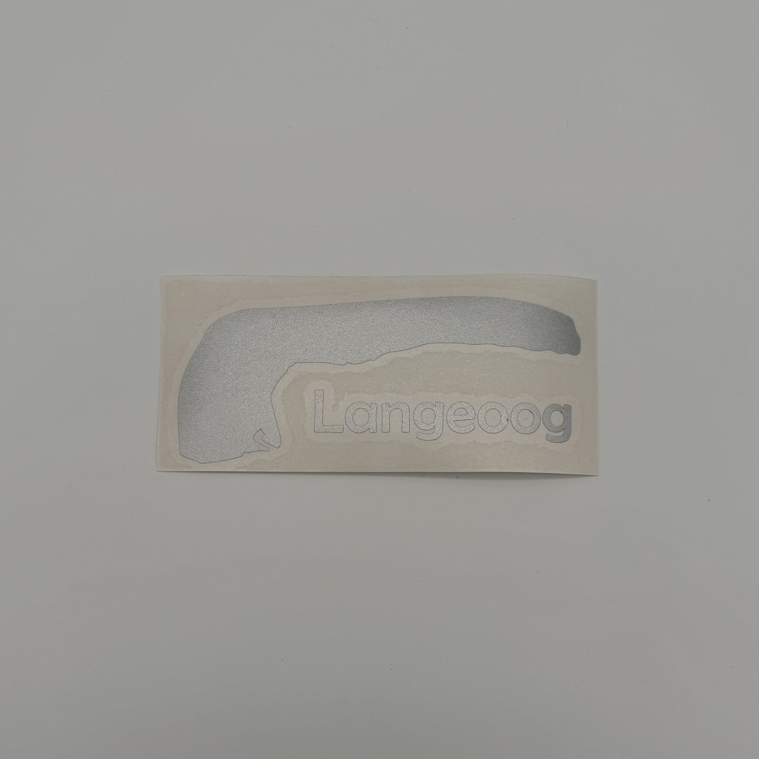 Langeoog Auto Aufkleber in silber