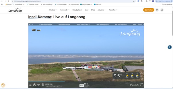 Unsere neue Webcam ist Live