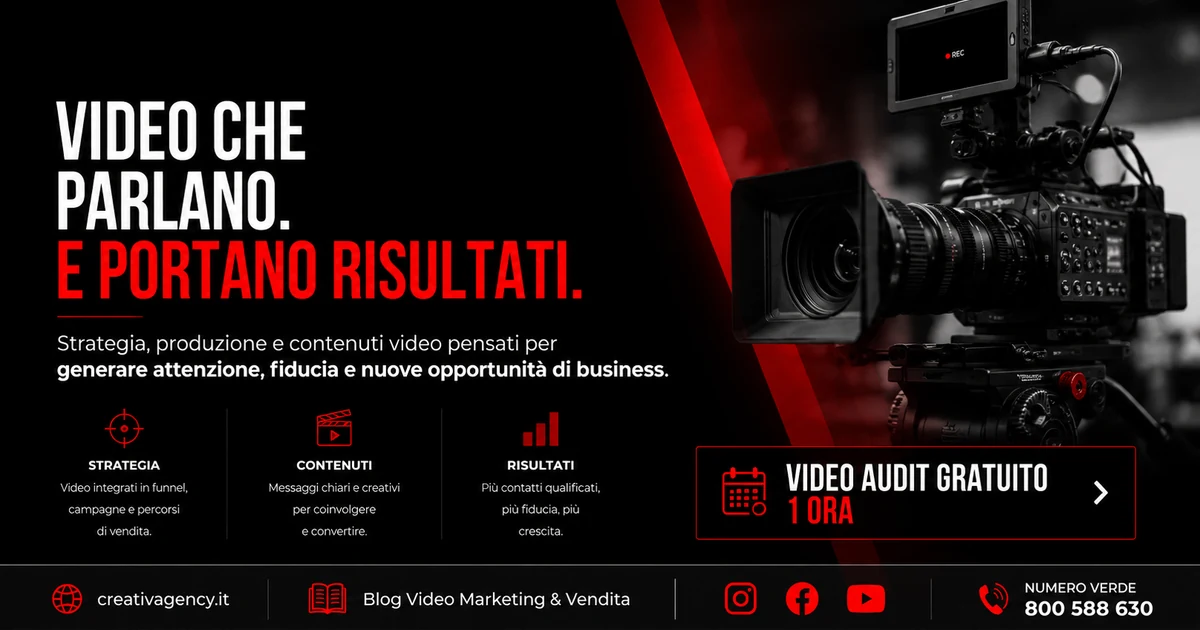 Creativa Media Agency - Video marketing strategico per aziende e pubblica amministrazione