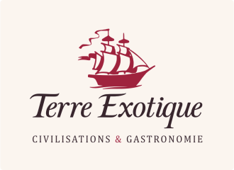Logo de Terre Exotique, maison française d’épices rares et de produits gastronomiques inspirés des cuisines du monde.