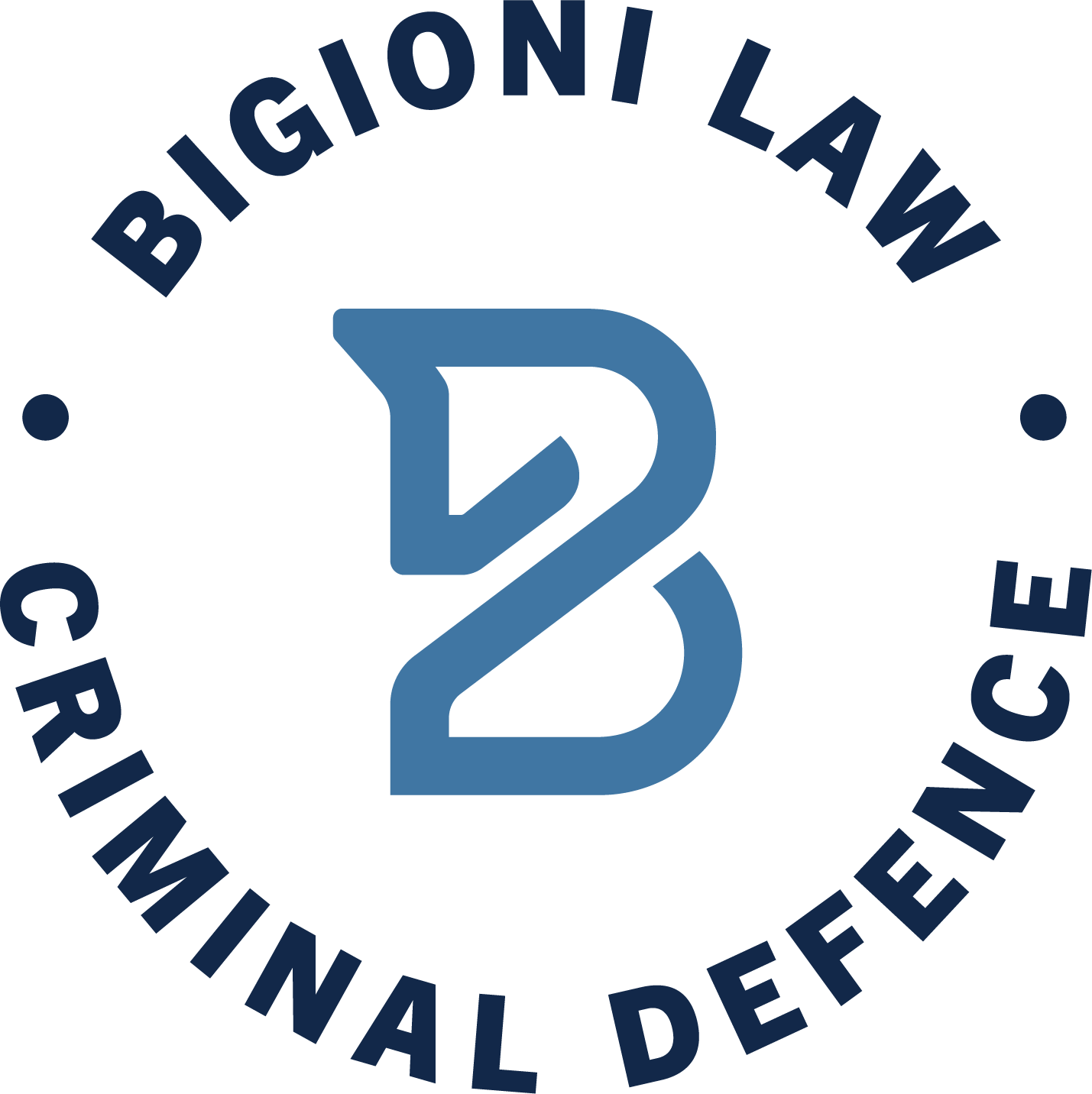 Bigioni Law Logo Seal Dark