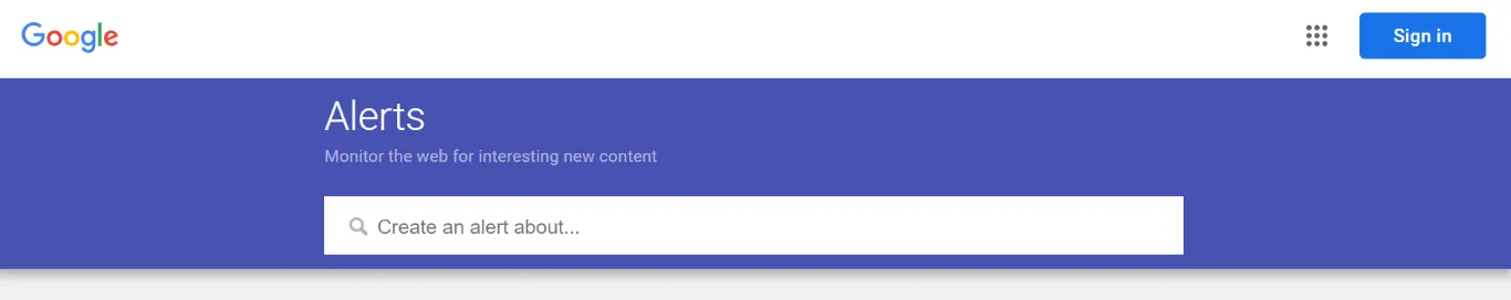 Google Alerts 