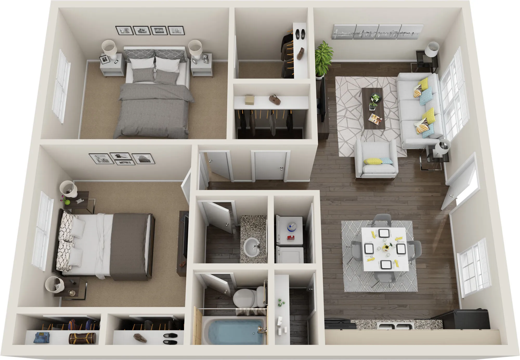 Midtown Towers B1 Floor plan